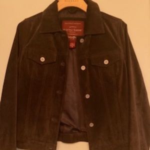 Eddie Bauer Brown Suede Jacket